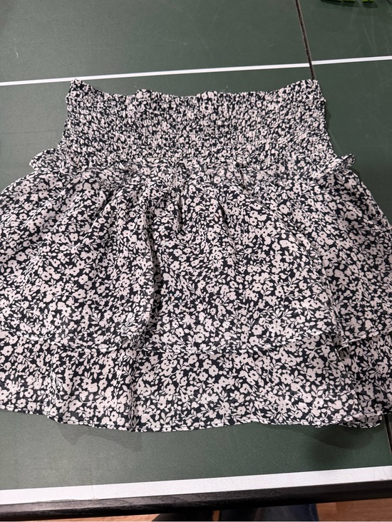 Sienna Sky Dresses & Skirts - Sienna Sky Black and White Floral Smocked Mini Skirt